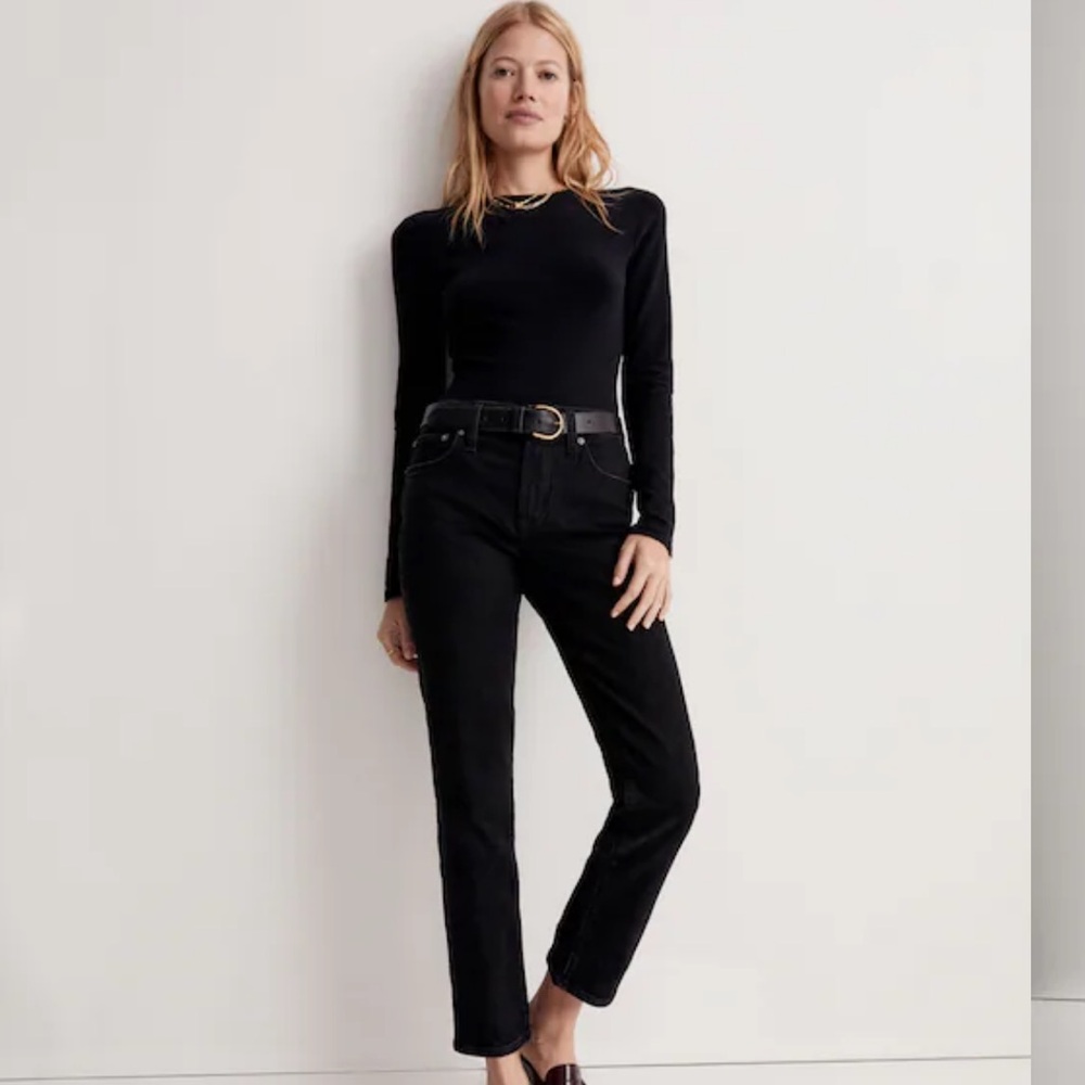 Madewell mid-rise perfect vintage jean in black wash